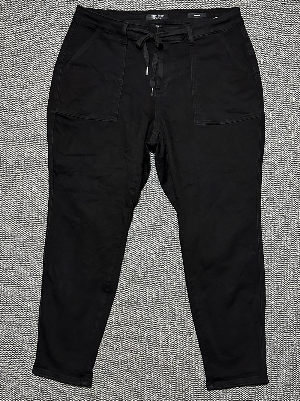 Judy Blue Black Drawstring Jogger Jeans
